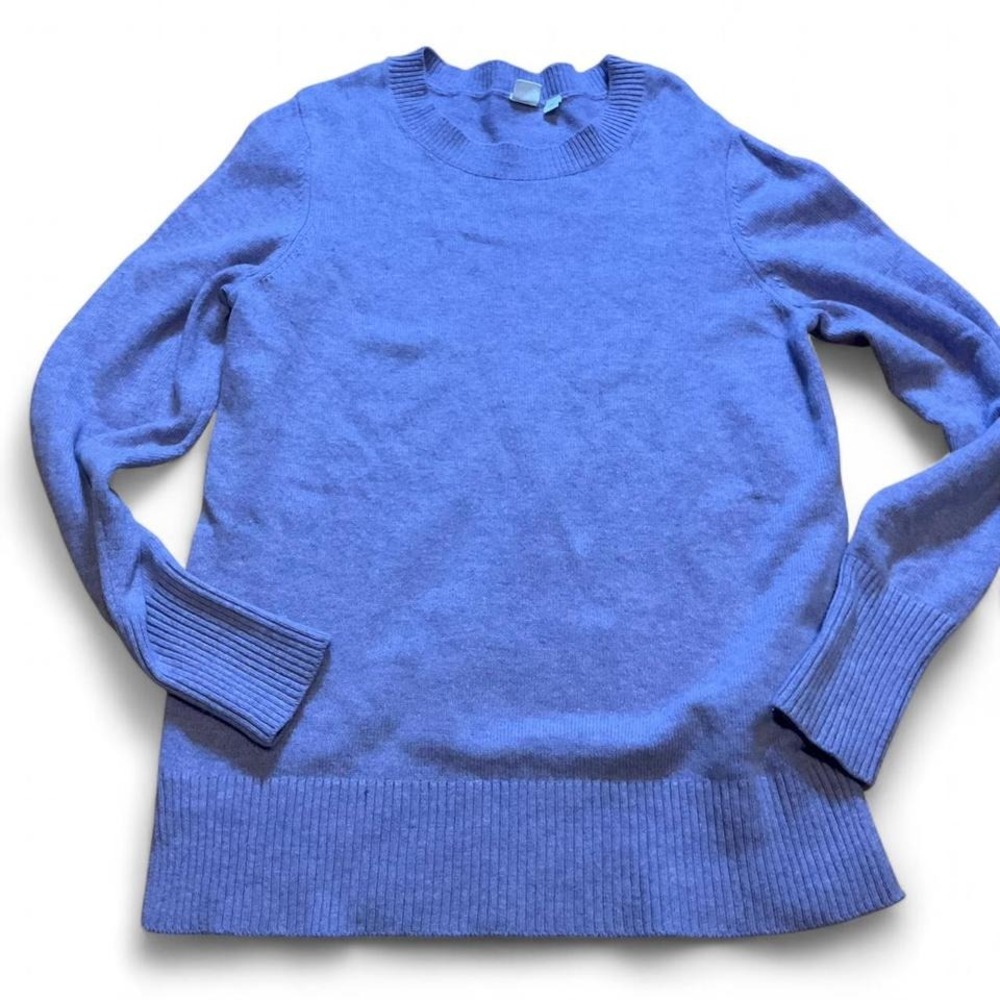 Gap merino‎ wool purple crewneck sweater
